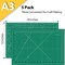 5 Packs Self Healing Cutting Mat 12" x 18" Rotary Cutting Sewing Mat A3, 5-Ply Cutting Board for Crafting, Sewing, Scrapbooking, Quilting and Precision Cutting